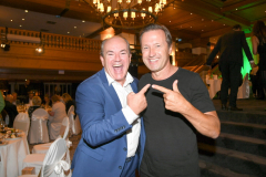 Wolfram Kons, Norbert Dobeleit Golf 4 Good Trophy 2021 - Gala - Dinner und Preisverleihung im Maximilian Hotel in Bad Griesbach am 04.09.2021Foto: BrauerPhotos / J.Reetz